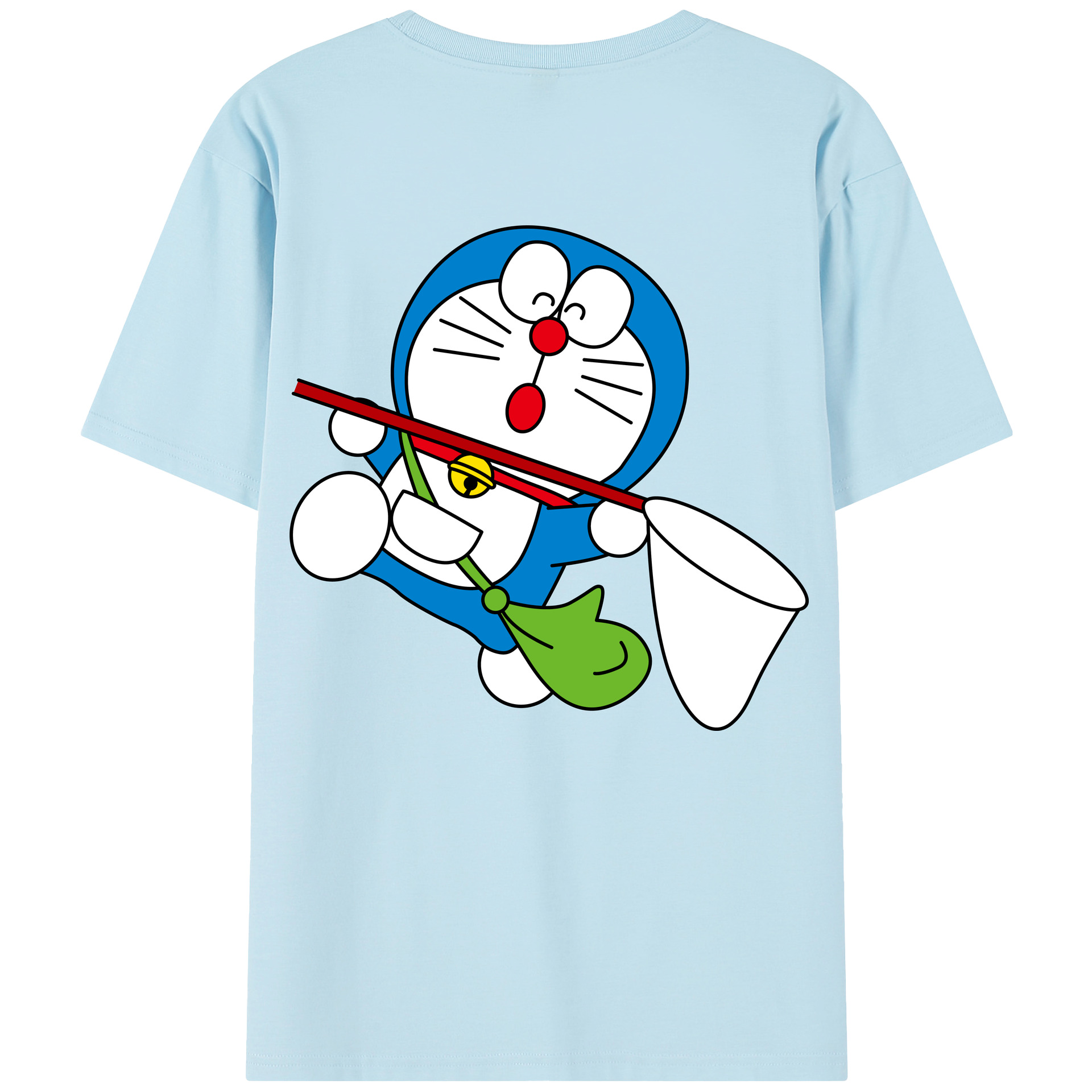 （画像用） ドラえもん Doraemon 綿100％半袖Tシャツ（背面プリント）